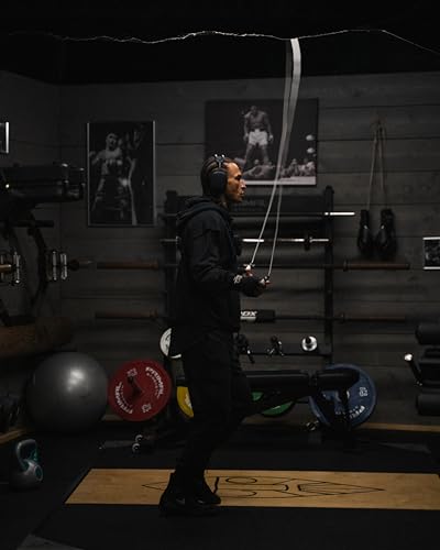 BOXROPE, A Jump Rope Made For Boxing, Tangle-Free, 15% Heavier Than A Normal PVC Rope, Boxer Jump Rope, Adjustable, Includes Grip Tapes For More Grip, Skipping Rope for Boxers, Premium Quality (Grey