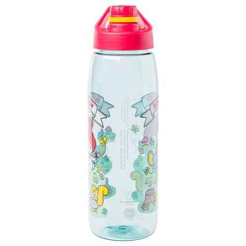 Silver Buffalo Sanrio Hello Kitty and Friends My Melody with Meadow Friends Water Bottle with Screw Lid, 28 Ounces