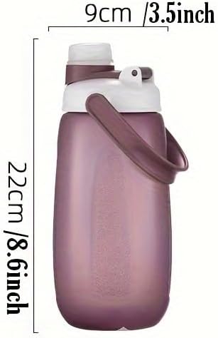 Sports Water Bottle, Water Bottles for Men, Plastic Water Bottle,BPA-Free,Leak-Proof, Large Water Bottle, Water Bottle for Gym and Outdoor, (Grey (33.5 OZ))