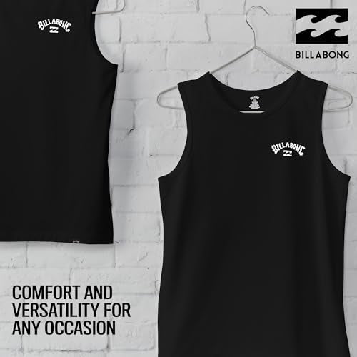 Billabong Big and Tall Sleeveless Shirts for Men - Cotton Mens Muscle T Shirts White