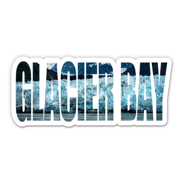 Squiddy Glacier Bay Alaska - Vinyl Sticker Decal for Phone, Laptop, Water Bottle (4" Wide)