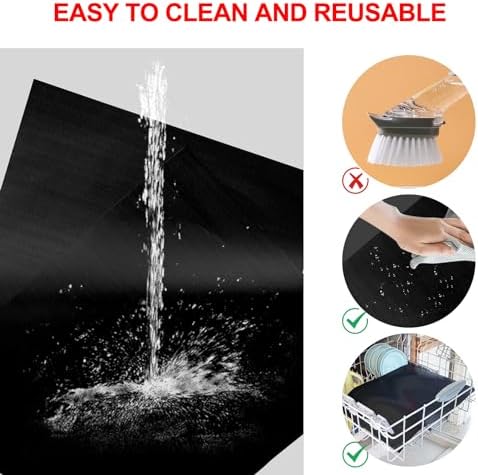 UBeesize 2 Pack Nonstick Grilling Mats for 36 Inch Blackstone Griddle, Resuable Cooking Mat for Grilling, BPA and PFOA Free Heavy Duty BBQ Grill Mats, Griddle Accessories Kit-36x21.25 Inch