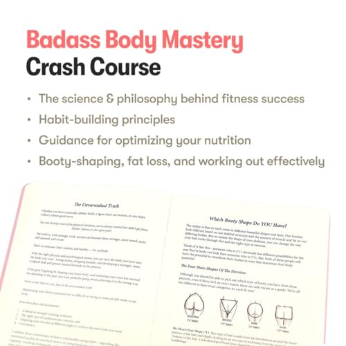 Badass Body Goals: Booty Shaping & Resistance Training Fitness Journal. 10-Week Circuit Training & Personal Resistance Training Program and Fitness Planner by Jennifer Cohen & Habit Nest.