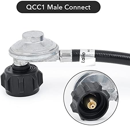 Stanbroil 6 Feet Propane Regulator Hose - 1/4" Female Quick Connect x Acme Nut for Olympian 5100 5500 RV Grill and Low Pressure LP Gas Grill, Heater