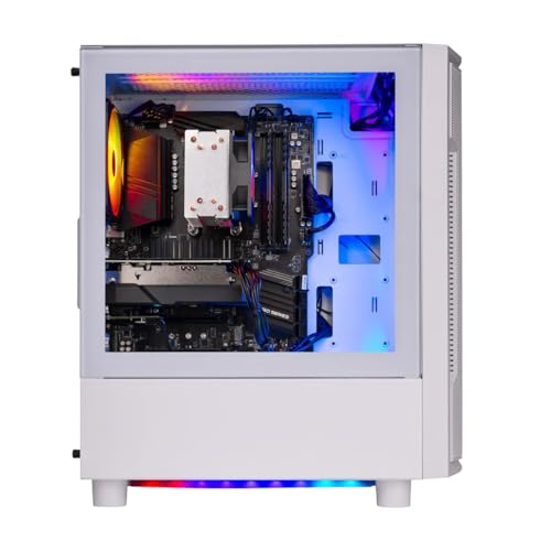 Skytech Gaming Archangel Desktop PC, Ryzen 7 5700 3.7 GHz (4.6GHz), AMD RX 6600 8GB, 1TB NVMe SSD, 16GB DDR4 RAM 3200, 650W Gold PSU, Wi-Fi, Win 11
