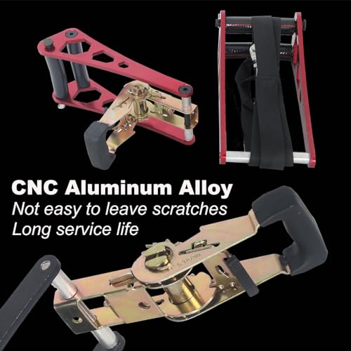 SOPOGER Archery Compound Bow Press - Portable Hand Held Bow Accessories for Compound Bow & Crossbow Aluminum Alloy Ratchet Bow Press Open Tool for Bow String Silencers Replacement (Black)