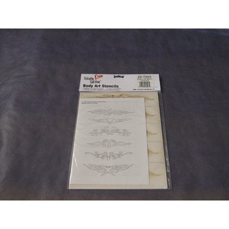 BADGER Totally Tattoo Body Art Stencils Small of Back Theme Pack