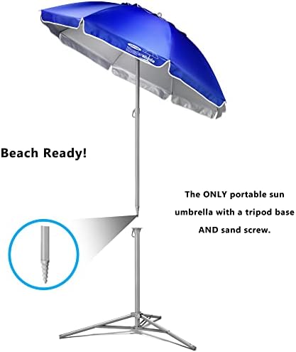 Wondershade Ultimate Portable Sun Shade Umbrella for Instant Lightweight and Adjustable Sun Protection - Blue