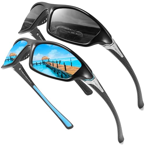 FAGUMA Sports Polarized Sunglasses For Men Cycling Driving Fishing 100% UV Protection