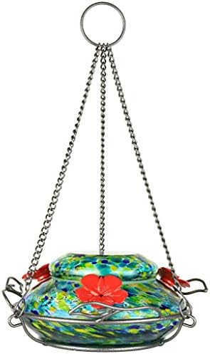 Nature's Way Bird Products GHF7 Hand Blown Illuminated Top Fill Hummingbird Feeder