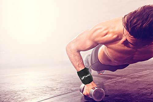 Ankle Weights, Wrist Leg Arm Weights for Women Men Kids with Adjustable Straps, Strength Training Weighted for Yoga, Jogging, Running, Walking, Fitness, Gym Workout - 1LBS Pair (0.5 LB Each Weight),