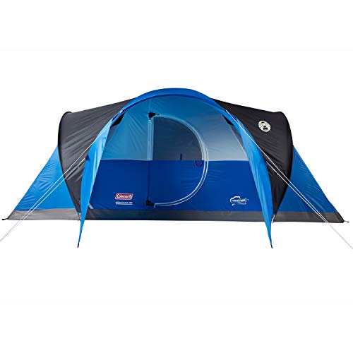 Coleman Montana 8-Person Family Tent with Rainfly, Weatherproof Family Tent Sets Up in 15 Mins, Fits Multiple Airbeds