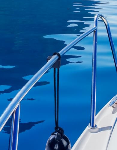 KEMIMOTO Boat Fender Clips,Quick Release Adjustable Boat Rail Cleats Fender Clips for Boat Bumpers, Boat Bumper Holder Hanger Adjuster for Pontoon Boat Bass Boat Jon Boat