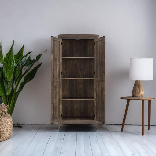 Ameriwood Home Farmington Wide Rustic Cabinet for Living Room, 31.5" Cabinet