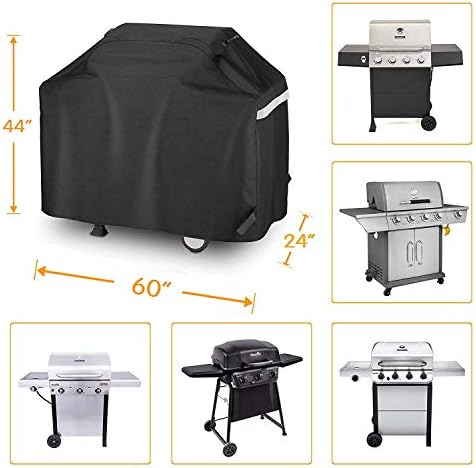 Utheer 60 Inch Grill Cover for Nexgrill 720-0830H 720-0888S 720-0888N 3, 4, 5 Burners Gas Grills, Dyna Glo DGF493PNP-D, for Weber Brinkmann CharBroil Jenn Air and more, Heavy Duty Waterproof