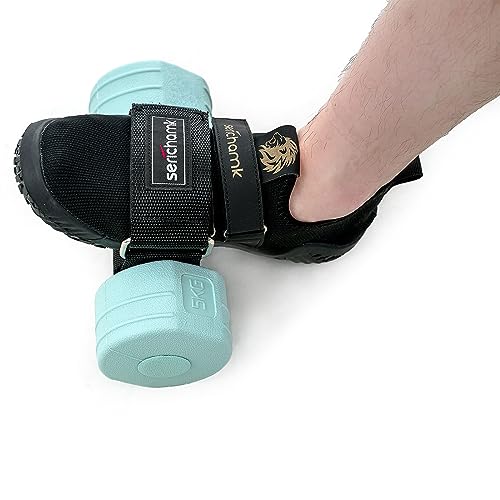 Feet Dumbbell Attachment, Tibialis Trainer Ankle Straps for Feet Weight Lifting Shin Splint, Hamstring Curls, Leg Curl Attachment at Home Gym Equipment ArmyGreen 1pc