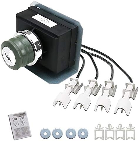 Uniflasy 1836-13 7629 Grill Igniter Kit for Weber Genesis 330 Gas Grills with Front Control (2011 - Newer), Igniter Kit for Genesis E330, S330, EP330, CEP330, Replacement for Weber Parts 65946