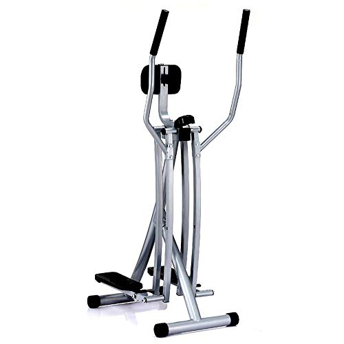 Sunny Health & Fitness SF-E902 Air Walk Trainer Elliptical Machine Glider w/LCD Monitor, 220 LB Max Weight and 30 Inch Stride