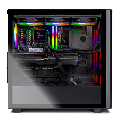 Skytech Gaming Chronos 3 Desktop PC, Ryzen 7 7700X 4.5 GHz (5.4GHz), NVIDIA RTX 5070 12GB, 1TB NVMe SSD, 32GB DDR5 RAM 5600 RGB, 850W Gold PSU, 360mm ARGB AIO, Wi-Fi, Win 11