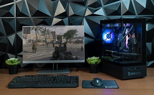ViprTech Reaper 2.0 Liquid-Cooled PC - AMD Ryzen 7 8700F (5.0Ghz Turbo), RTX 4060 Ti 16GB, 32GB DDR5 6400, 1TB NVMe SSD, Gold PSU, VR-Ready, WiFi, BT, Win 11, Gaming Desktop Computer Black