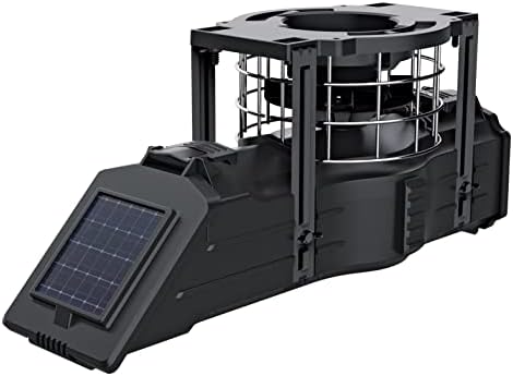 American Hunter Sunslinger Digital Weather Resistant Hunting Deer Game Feeder Kit with Integrated Solar Panel (6v Spring Top Battery Sold Separately) |Metal Spin Plate | Easy Setup