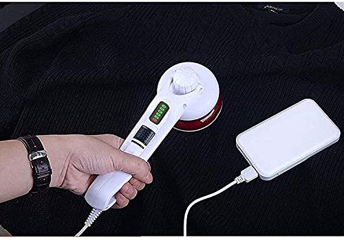 Fabric Shaver Defuzzer,Electric Lint Remover,Rechargeable Sweater Shaver with Replaceable Stainless Steel 6-Leaf Blades,Fabric Shaver,Remove Clothes Fuzz,Lint Balls,Pills,Bobbles