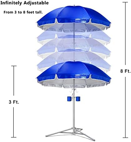 Wondershade Ultimate Portable Sun Shade Umbrella for Instant Lightweight and Adjustable Sun Protection - Blue