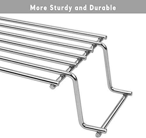 69866 Grill Warming Rack for Weber Spirit 200 Series & GS4 Spirit II 200 Series Fits Spirit E-210 S-210 E-220 S-220 with Front Controls Replacement for Weber 67026 7640 Stainless Steel Grill Top Rack