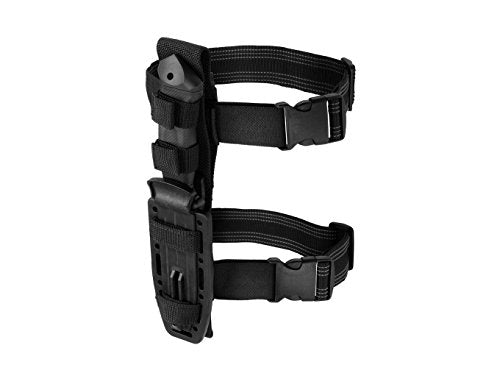 Gerber Gear LMF II Infantry Survival Tactical Knife - Fixed Blade with 4.84" Partially Serrated Blade and Textured Grip - Included MOLLE Sheath - Black