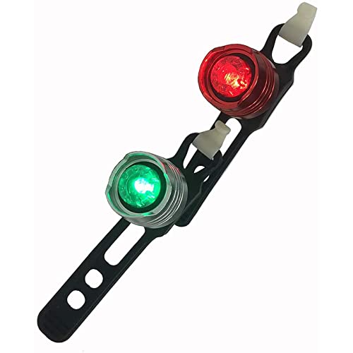 Aluminum Green and Red Portable Marine LED Boating Lights, Led Navigation Lights for Boat Bow or Stern,Backup Lights for Kayak Pontoon Yacht Dinghy
