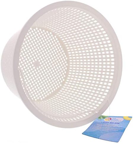 U.S. Pool Supply Swimming Pool Plastic Skimmer Replacement Basket (Set of 2) - Skimmer Basket for Inground Pool, Skim Filter Remove Leaves and Debris - 8" Top, 5.5" Bottom, 5" Deep - Not Weighted