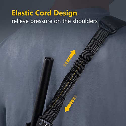 CVLIFE Two Point Sling Rifle Sling Adjustable Length Gun Sling for Outdoor Sport Camo Black