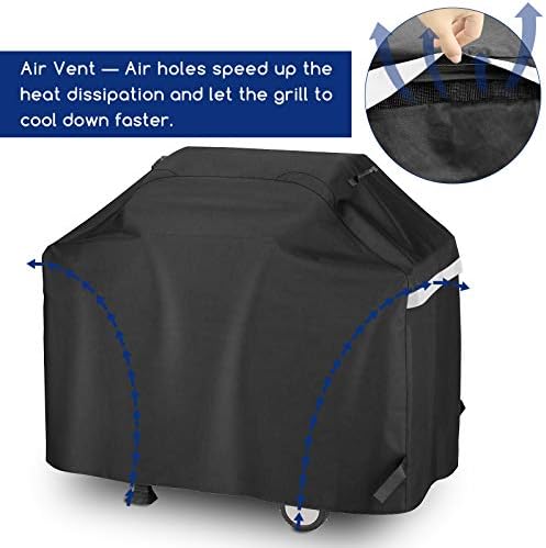 Utheer 60 Inch Grill Cover for Nexgrill 720-0830H 720-0888S 720-0888N 3, 4, 5 Burners Gas Grills, Dyna Glo DGF493PNP-D, for Weber Brinkmann CharBroil Jenn Air and more, Heavy Duty Waterproof