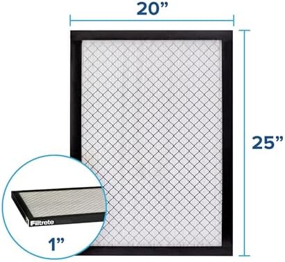 Filtrete 20x25x1 AC Furnace Air Filter, MERV 14, MPR 2500, High Performance Premium Allergen, Ultrafine Particles, Bacteria & Virus Filter, CERTIFIED Asthma & Allergy Friendly, 4-Pack