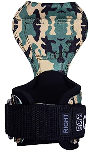 Cobra Grips PRO Weight Lifting Gloves Heavy Duty Straps Alternative Power Lifting Hooks Best for Deadlifts Adjustable Neoprene Padded Wrist Support Bodybuilding (PRO DitGreen)