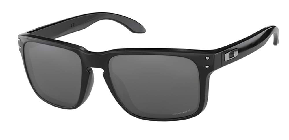Oakley Holbrook OO9102 9102E1 57M Polished Black/Prizm Grey With Black Iridium Square Sunglasses For Men + BUNDLE Accessory Leash Kit+ BUNDLE with Designer iWear Eyewear Kit