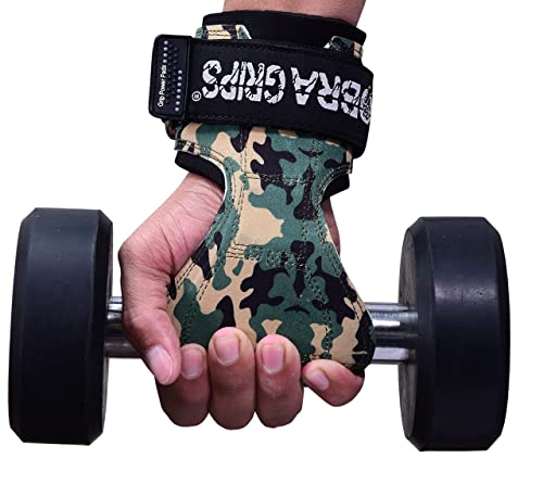 Cobra Grips PRO Weight Lifting Gloves Heavy Duty Straps Alternative Power Lifting Hooks Best for Deadlifts Adjustable Neoprene Padded Wrist Support Bodybuilding (PRO DitGreen)