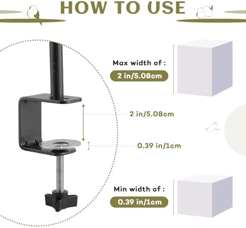 2 Pack Deck Bird Feeders Deck Mount Bird Bath Spa for Dual Use Deck Flower Stand Flower Pot Great for Attracting Birds Detachable and Adjustable Heavy Duty Sturdy Steel,Bronze