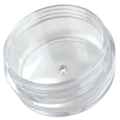 (Quantity: 20 Pieces) Beauticom 10G/10ML Round Clear Jars with White Lids for Small Jewelry, Holding/Mixing Paints, Art Accessories and Other Craft Supplies - BPA Free