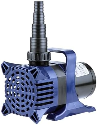 Alpine Corporation 2100 GPH Submersible Water Pump with 33 FT Cord and Adapters for Ponds, Fountains, Waterfalls, and Water Circulation, 192 Watts 20 FT Lift Quiet Operation Vertical/Horizontal