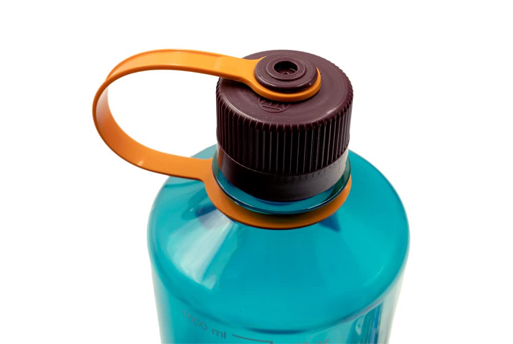 Nalgene Sustain Tritan BPA-Free Water Bottle Made with Material Derived from 50% Plastic Waste, 32 OZ, Narrow Mouth, Teal
