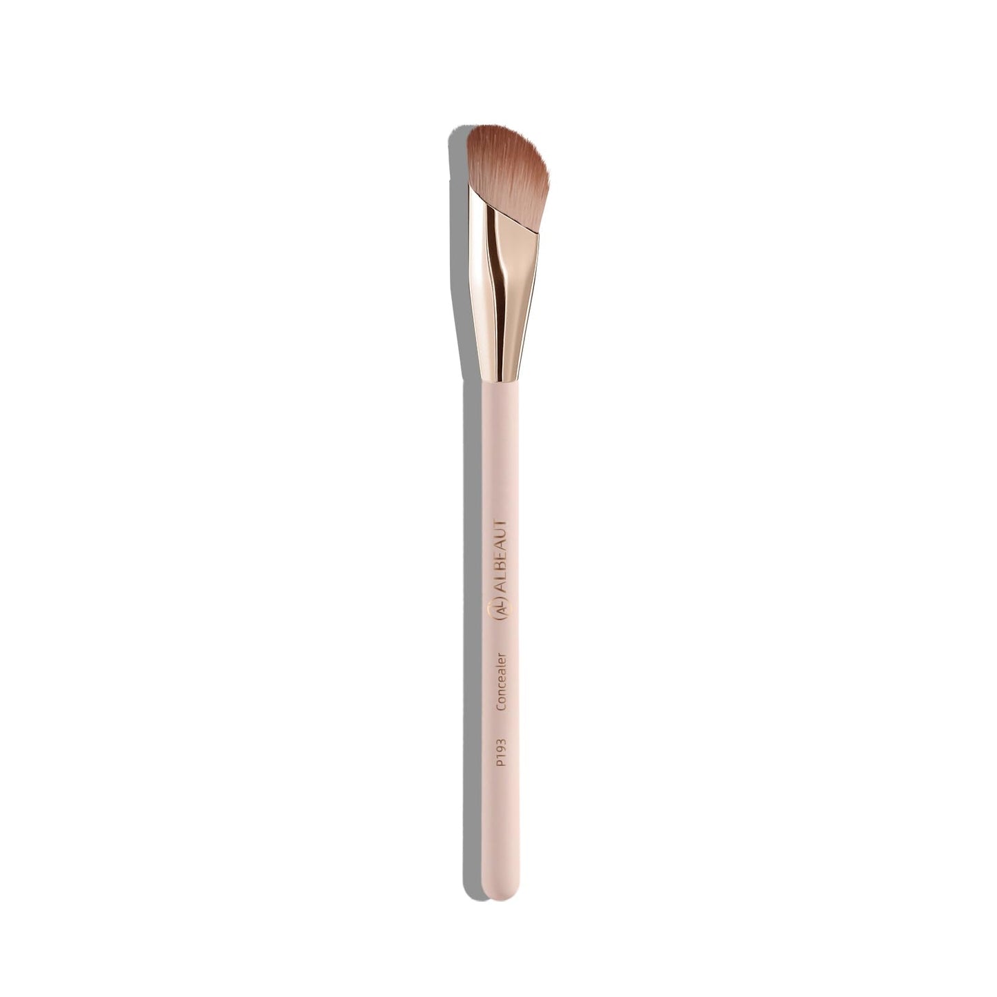 Albeaut Small Angled Concealer Brush For Under Eye Brightening, Precision Face Makeup Brush (193 concealer brush-Pink)