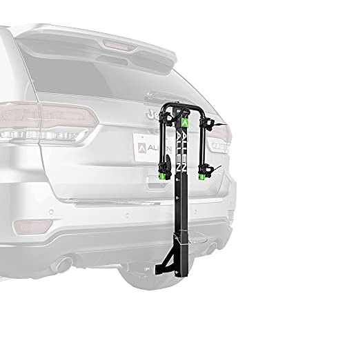 Allen Sports Deluxe Locking Quick Release 2-Bike Carrier for 2 Inch & 1 4 in. Hitch, Model 522QR , Black