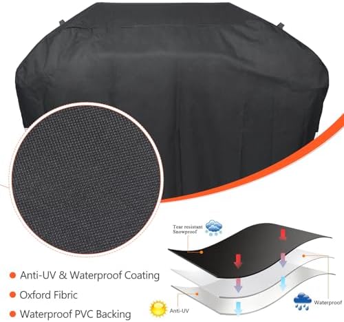 QuliMetal 63 Inch Grill Cover for Weber Genesis 300 Series and New 2022 Genesis 300 Grill, Heavy Duty Waterproof Fade Resistant Outdoor BBQ Grill Cover with Elastic Drawstrings, Compared to Weber 7757