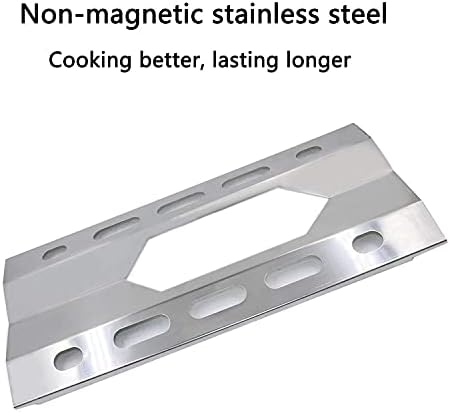 Hisencn Repair Parts for Costco Kirkland 720-0108, Nexgrill 720-0011, 720-0047-U Gas Grills, Replacement Stainless Steel Burner Tube, Heat Plate Tent, Temp Gauge Heat Indicator 22551, NGB1, NGSHP3
