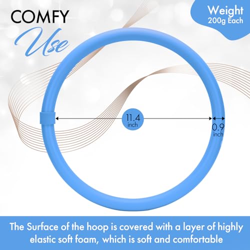 Arm Hoop - Mini Hula Hoop for Adults - Strengthen Arms and Shoulders - Weighted Hula Hoop for Fun Upper Body Exercise - Lightweight and Portable Fitness Equipment for Effective Workouts (Blue)