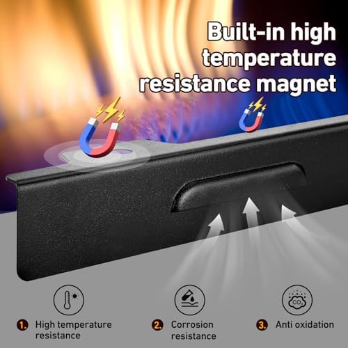 Upgraded Wind Guards for Blackstone 36 inch Griddle, Fit Grill Accessories and Hood, Stainless Steel Magnetic Wind Screen Gas Saving, Blackstone Wind Guard 36 Inch