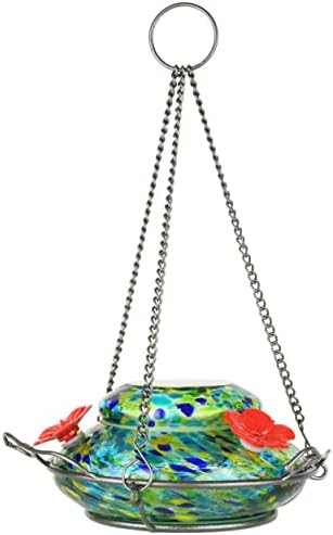 Nature's Way Bird Products GHF7 Hand Blown Illuminated Top Fill Hummingbird Feeder