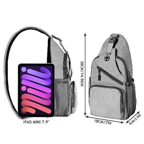 Javolto Crossbody Bags Sling Backpack,Multipurpose Cross body Shoulder Bag for Men and Women Chest Bag Travel Hiking Daypack