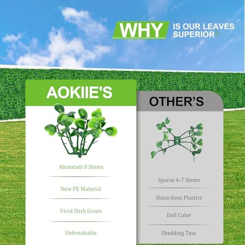 AOKIE 10"X10" Artificial Grass Wall, 12Pcs Boxwood Hedge Wall Panels UV-Anti Grass Backdrop Wall Decor, Greenery Privacy Hedge Screen for Indoor Outdoor Patio Balcony, Party Garden Fence Decor